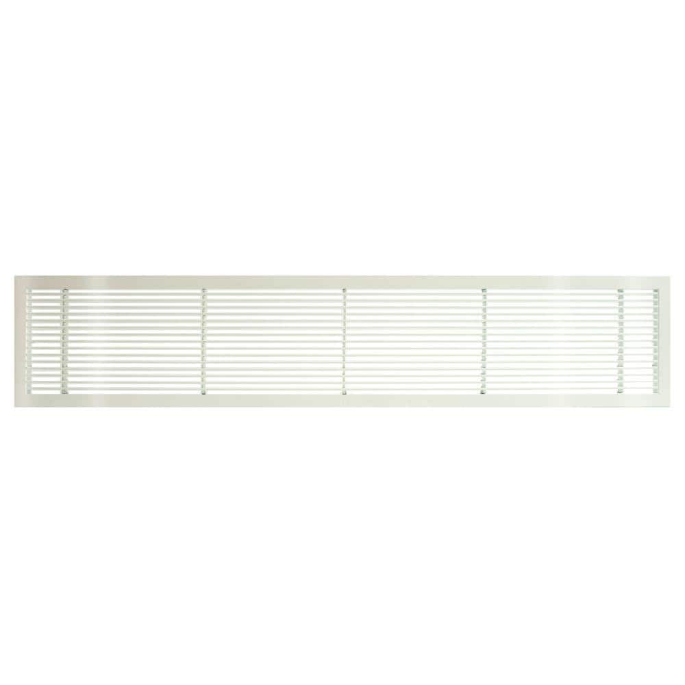 AG10 Series 4 in. x 24 in. Solid Aluminum Fixed Bar Supply/Return Air Vent Grille, White-Gloss price history on PriceWatchPro