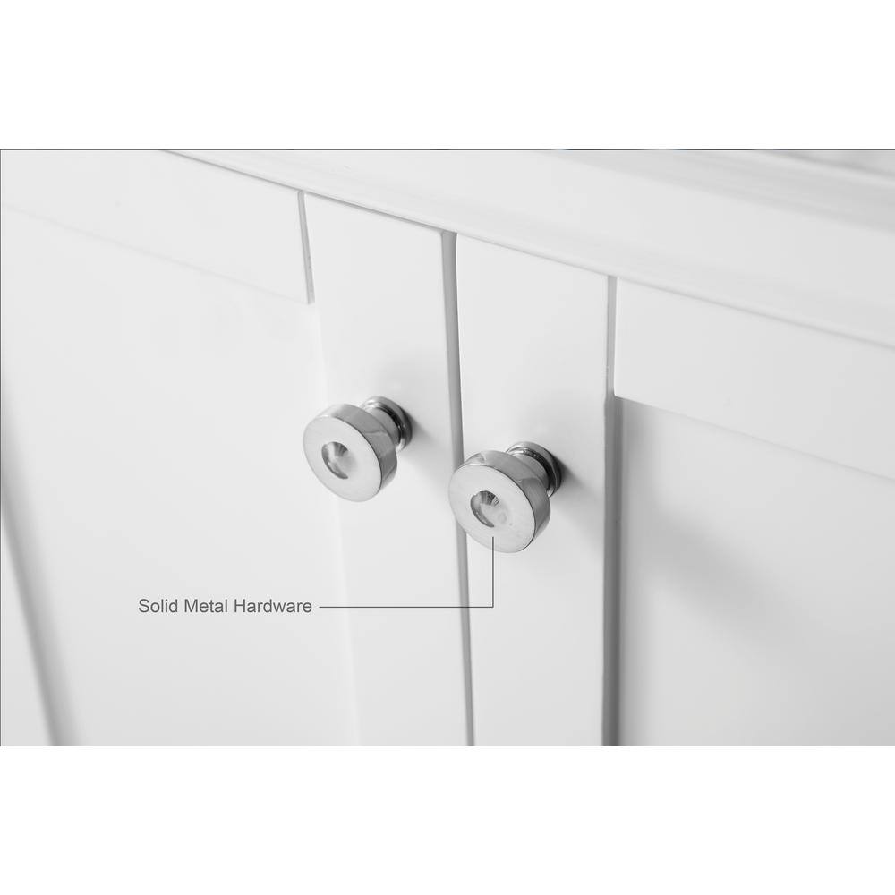Audrey 48'' White Marble Top Single Sink Vanity