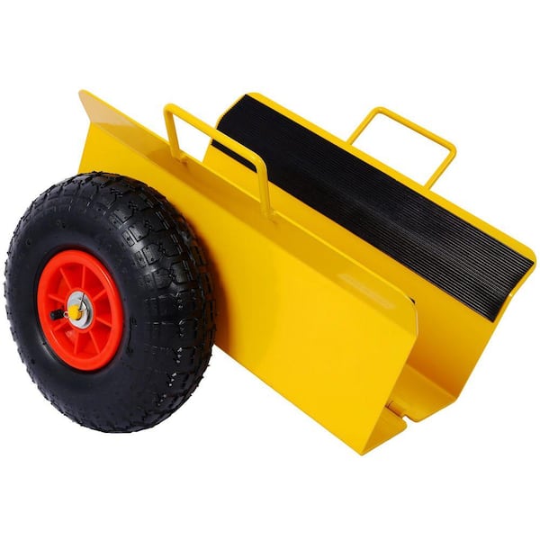 600 lbs Load Capacity Heavy Duty Panel Dolly Slab Dolly with Handle and 10 in. Pneumatic Tires Wheels