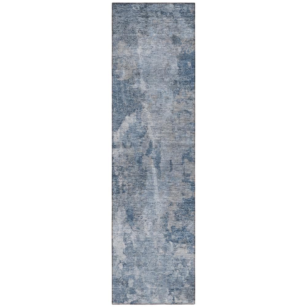Addison Rugs Chantille ACN573 Blue 2 ft. 3 in. x 7 ft. 6 in. Machine ...