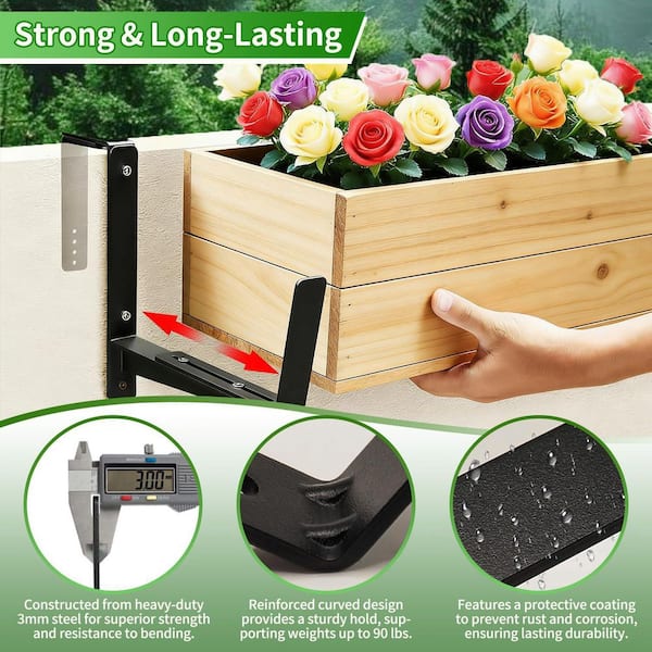 Adjustable Railing Planter Boxes