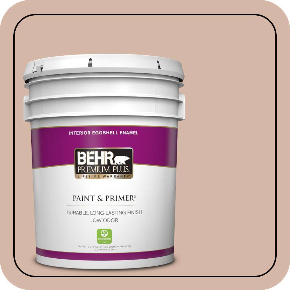 5 gal. #S190-3 Sedona Pink Eggshell Enamel Low Odor Interior Paint & Primer price history on PriceWatchPro