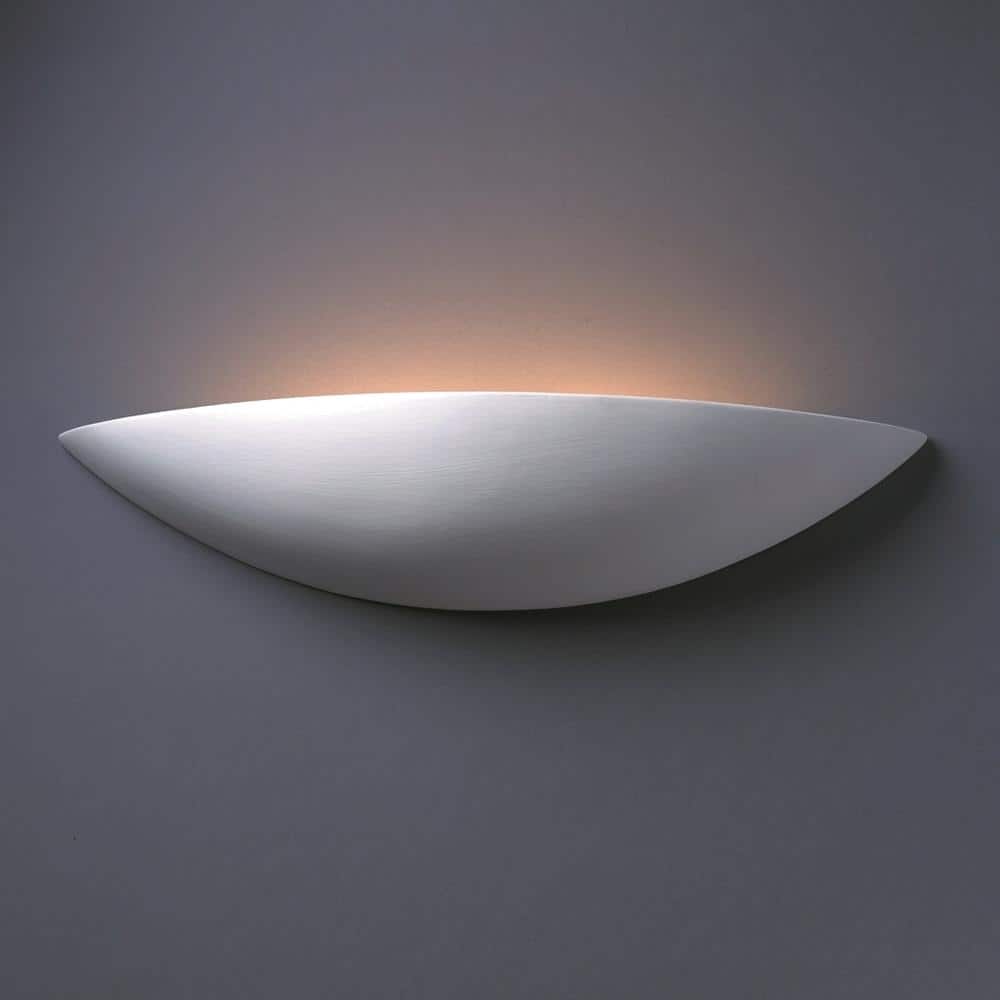 White Iron Dimmable Direct Wired Wall Sconce