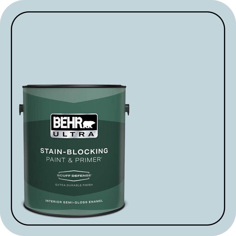 1 gal. #S470-1 Cloudy Sky Extra Durable Semi-Gloss Enamel Interior Paint & Primer price history on PriceWatchPro