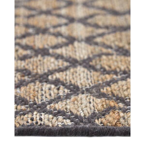 Reversible Doormat Bohemian Natural Jute Carpet Bath Mat Braided 16x24 Mat