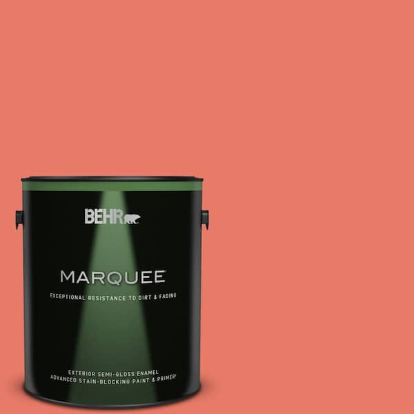BEHR MARQUEE 1 gal. #P180-5 Watermelon Slice Semi-Gloss Enamel Exterior Paint & Primer