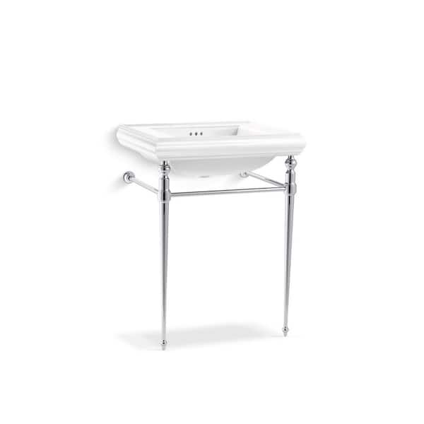 KOHLER Memoirs 5-3/8 in. Cermaic Pedestal Sink Basin in White with Overflow Drain KOHLER Memoirs 5-3/8 in. Cermaic Pedestal Sink Basin in White with Overflow Drain