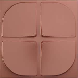19-5/8"W x 19-5/8"H Franklin EnduraWall Decorative 3D Wall Panel, Champagne Pink (12-Pack for 32.04 Sq.Ft.)