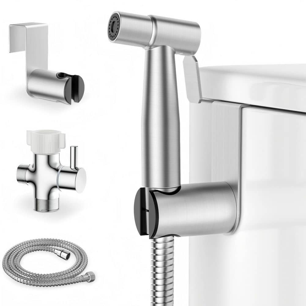 Silver Handheld Bidet Sprayer for Toilet, Stainless Bidet Attachment with Leak-Proof Jet Spray and Multi-Purpose Use price history on PriceWatchPro