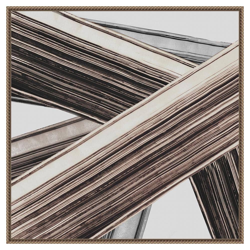Bold Impressions I Abstract Canvas Print with Bronze Frame