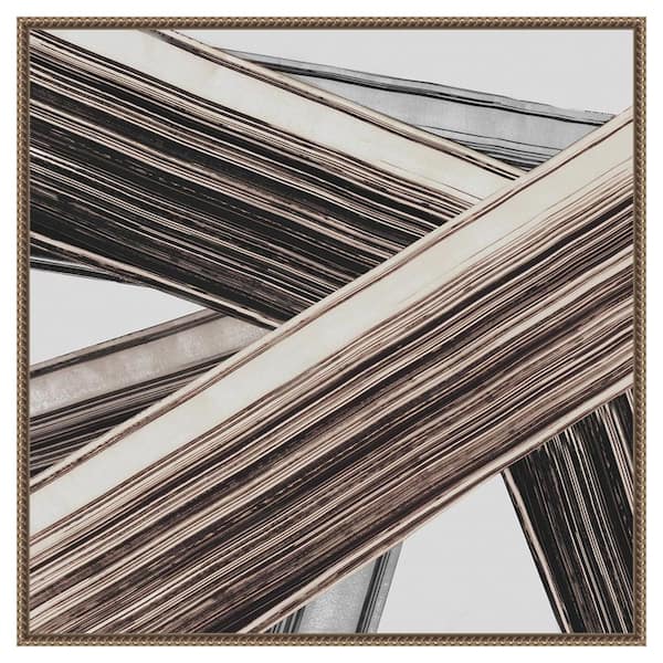 Amanti Art Bold Impressions I by Jacob q 30 in. W x 30 in. H. Canvas Wall Art Print Framed in Bronze