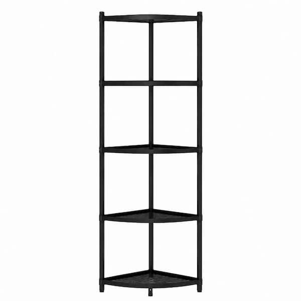 5-Tier Stainless Steel Kitchen Corner Shelf Rack, Free Standing Pot Organizer Cookware Stand