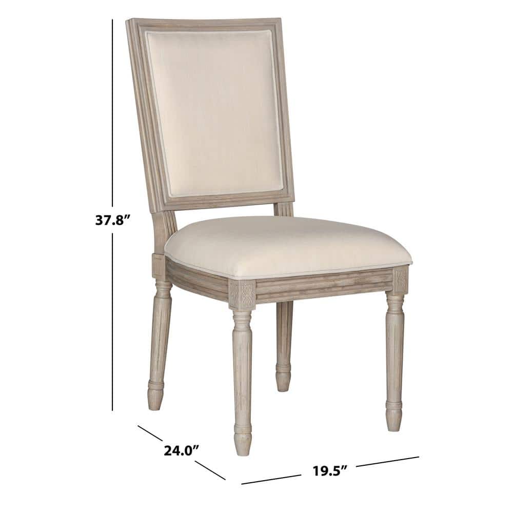 Buchanan Beige Linen Upholstered Side Chair Set