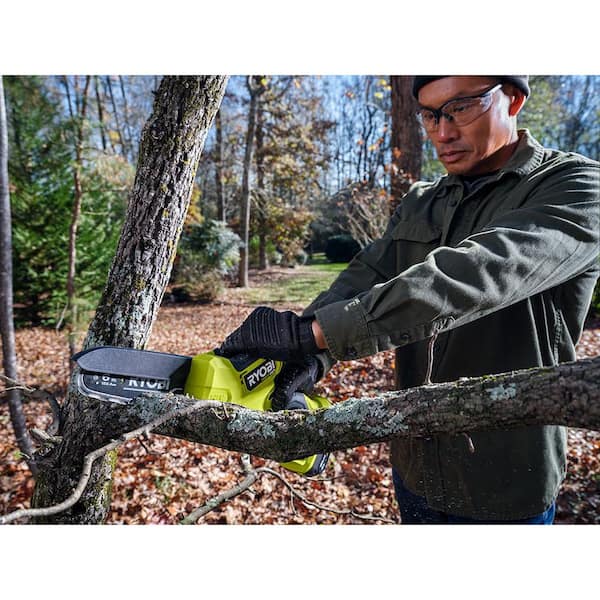 RYOBI ONE+ HP 18V Brushless 6 in. Battery Compact Pruning Mini Chainsaw ( Tool Only) P25013BTL - The Home Depot