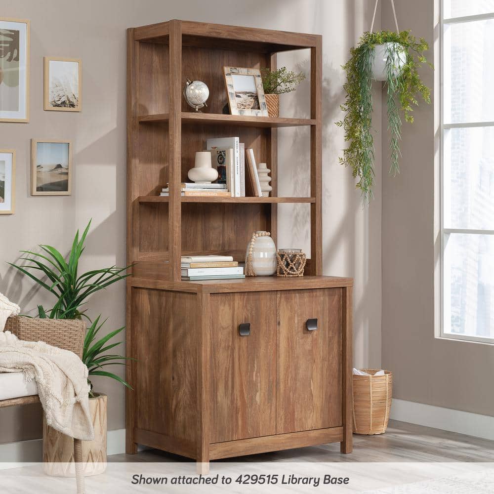 Sindoori Mango Adjustable Brown Engineered Wood Library Hutch