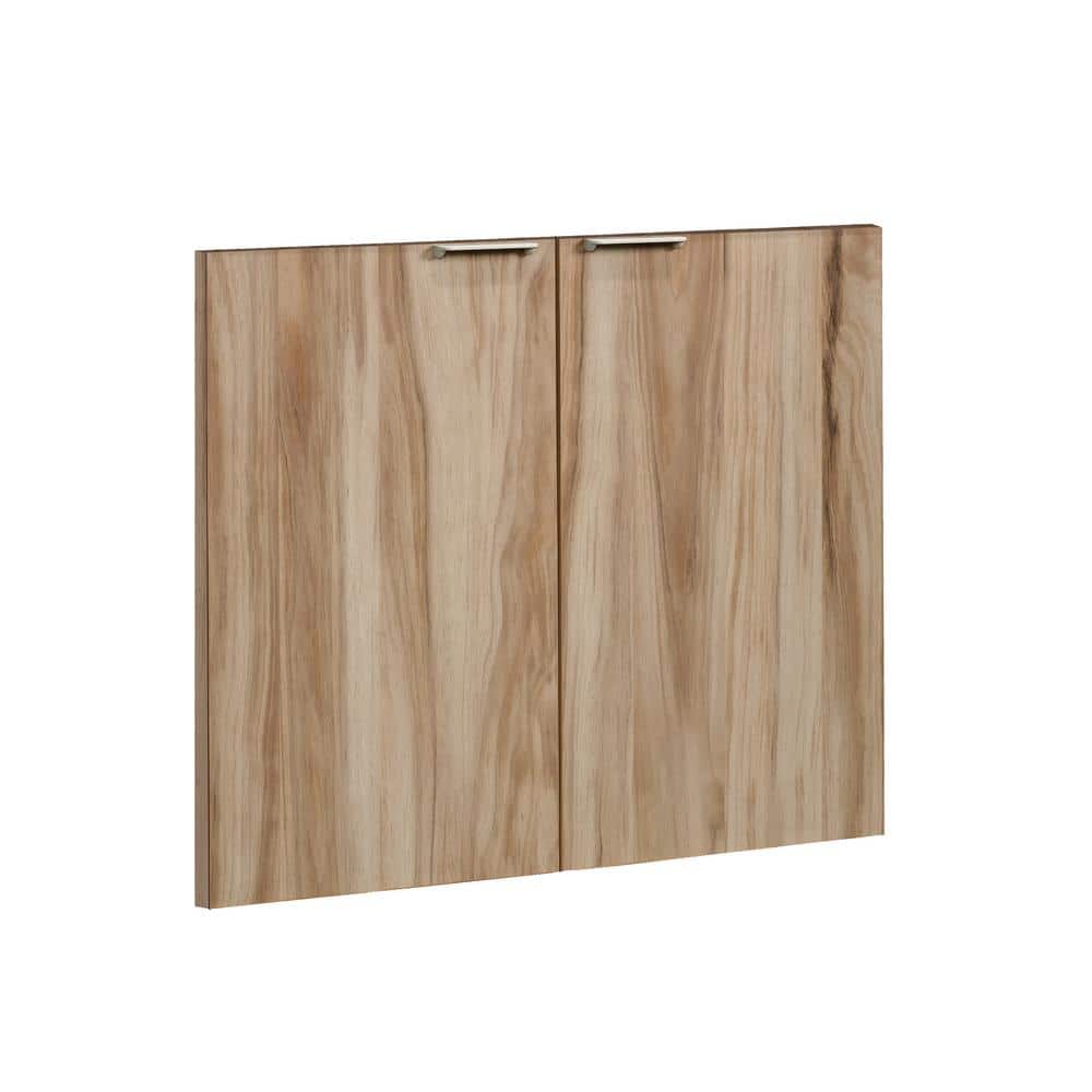 Kiln Acacia Finish Hidden Storage Bookcase Door Kit