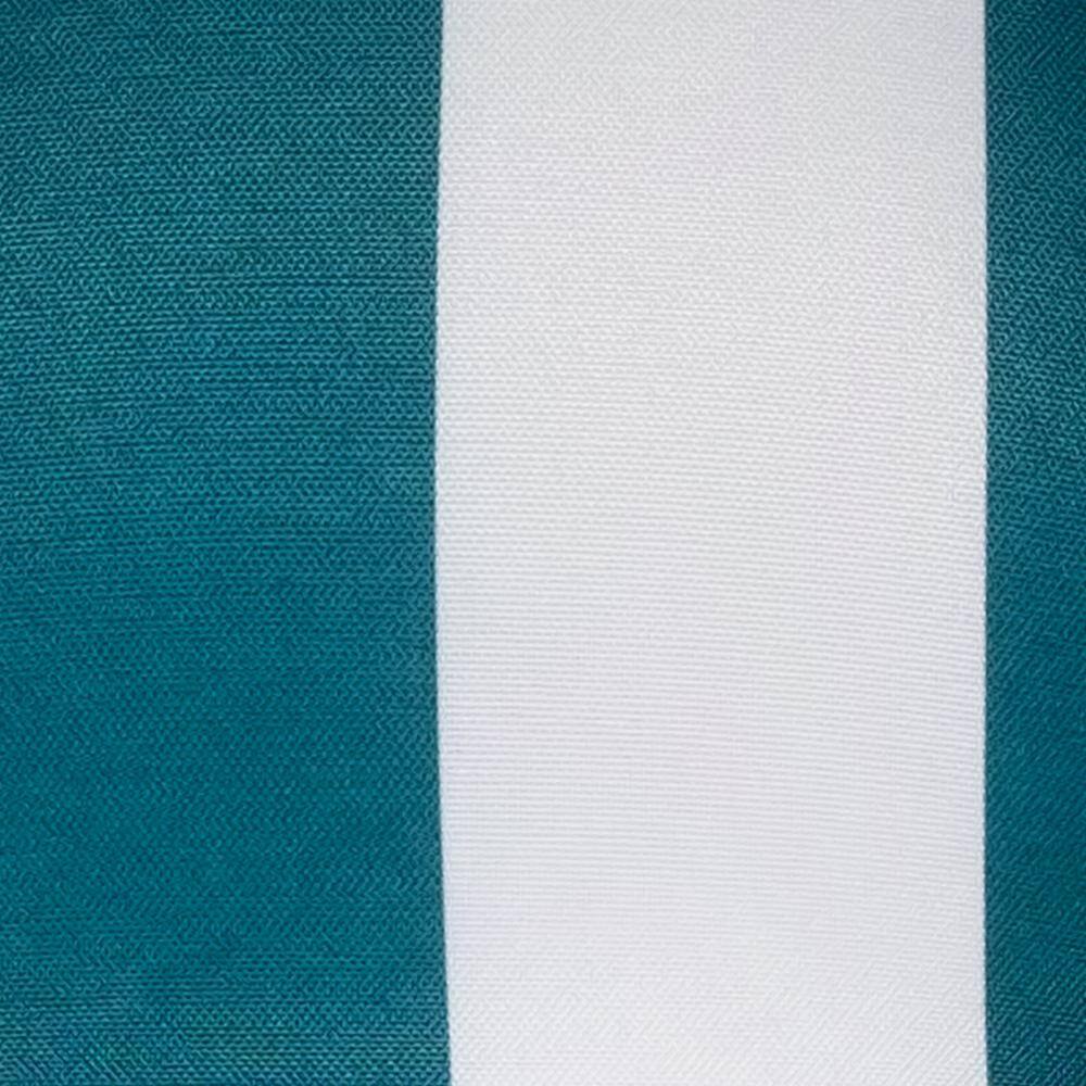 Havana Peacock and White Striped Outdoor Chair Cushions, 4-Pack