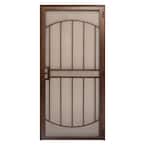 36 in. x 80 in. Arcada Copper Surface Mount Outswing Steel Security Door with Expanded Metal Screen