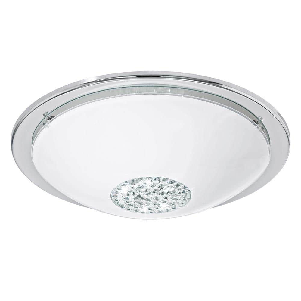 Giolina 14.57 in. 1-Light Chrome LED Flush Mount price history on PriceWatchPro