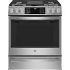 30 in. 5.7 cu. Ft. Slide-In Dual Fuel Range in Stainless Steel with True Convection and Air Fry