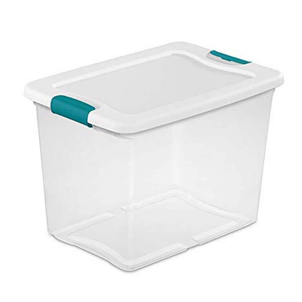 25 qt. Capacity Clear Storage Tote Bins with Handles (24-Pack) price history on PriceWatchPro