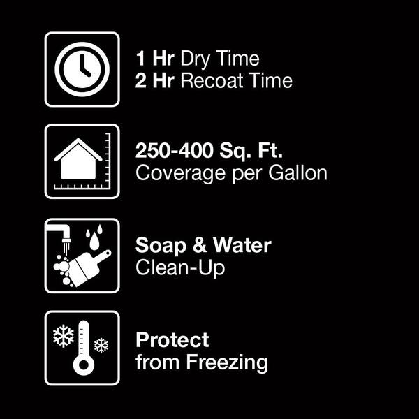 COPPER FORCE 1 gal. #HDC-AC-10 Bungalow Beige Semi-Gloss Enamel Virucidal  and Antibacterial Interior Paint & Primer 319001 - The Home Depot