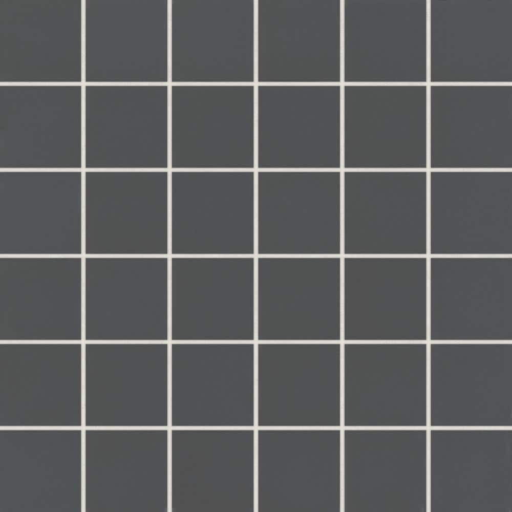 Marin 2 in. x 2 in. Matte Black Sea (Black) Porcelain Mosaic Tile (10.08 sq. ft./Case) price history on PriceWatchPro