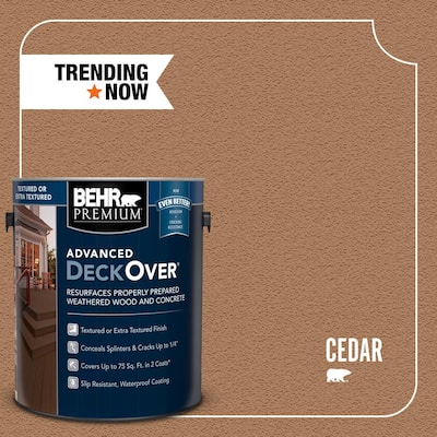 1 gal. #SC-146 Cedar Textured Solid Color Exterior Wood and Concrete Coating
