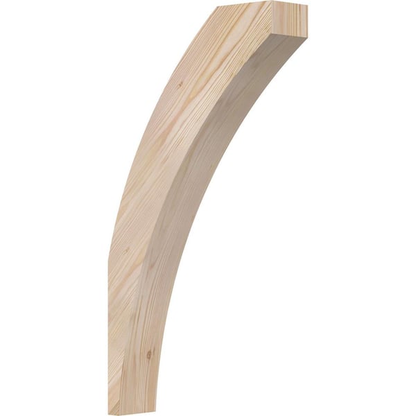 Ekena Millwork 3 1/2"W x 14"D x 26"H Thorton Smooth Knee Brace, Douglas Fir
