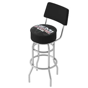 Hemi 360° Swivel in Chrome Double Rung Base with Foam Padded Seat and Back Bar Stool