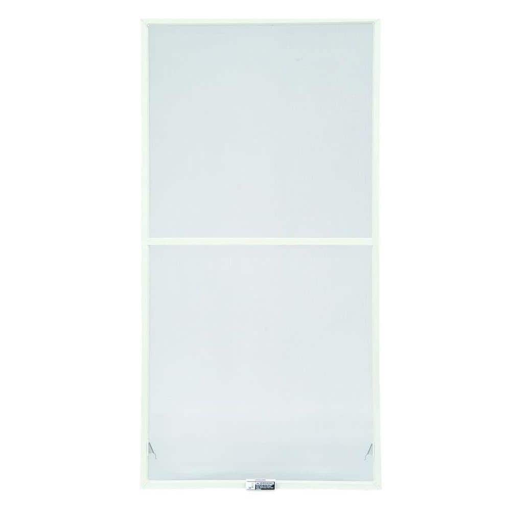 39-7/8 in. x 46-27/32 in. 200 and 400 Series White Aluminum Double-Hung Win