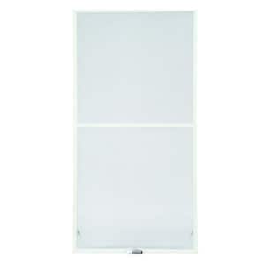 39-7/8 in. x 46-27/32 in. 200 and 400 Series White Aluminum Double-Hung Window Insect Screen