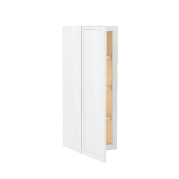 Home Decorators Collection Franklin 12 in. W x 12 in. D x 36 in. H Assembled Plywood Wall Kitchen Cabinet in Vesper White with Soft Close