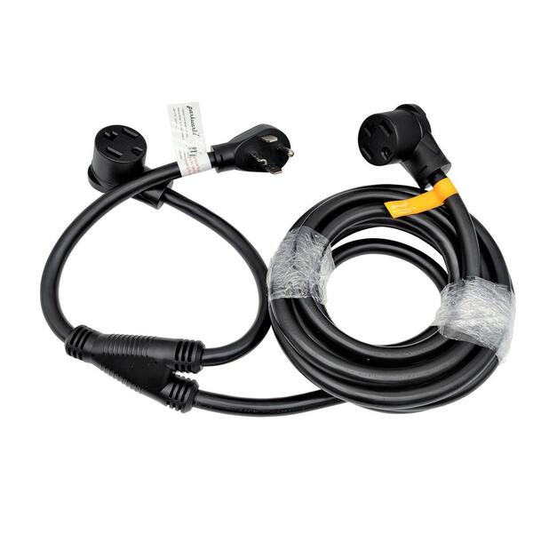 Parkworld Ft 10 4 4 Wire 30 Amp 125 Volt 250 Volt 4 Prong Dryer Nema 14 30p Plug To 2 14 30r Receptacle Y Splitter Cord 6603b
