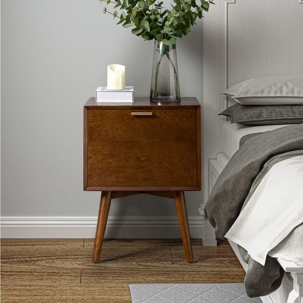 Modway Dylan Nightstand, Walnut Gray