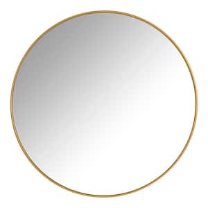 Extra Large Round Gold Classic Accent Mirror (35 in. Diameter)