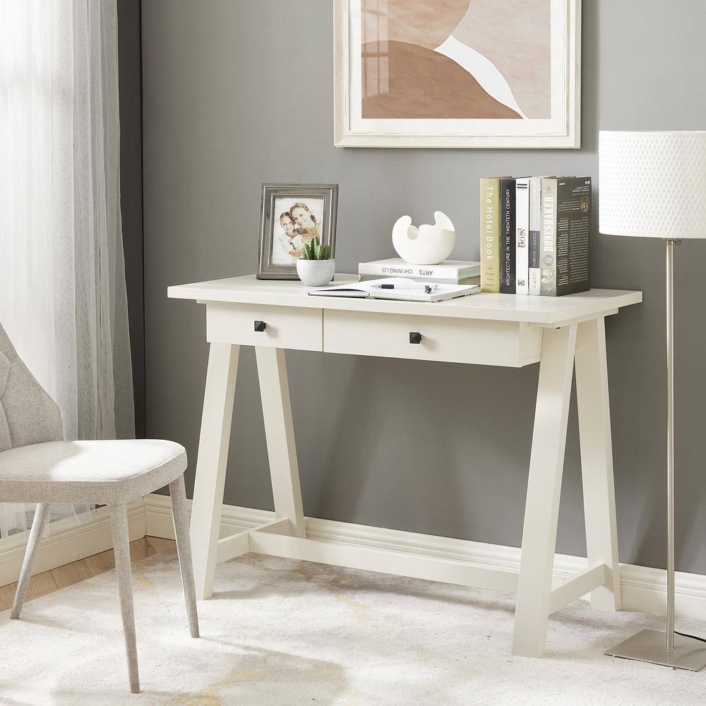 Lisa 40 in. Easy White Desk