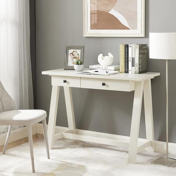 Lisa 40 in. Easy White Desk SKEGL19465EW - The Home Depot