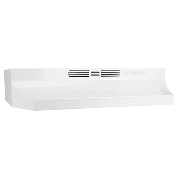 Broan-NuTone RL6200 Series 30 in. Ductless Under Cabinet Range Hood with Light in White