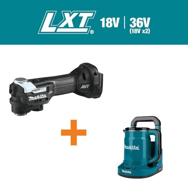 18V LXT Sub-Compact Lithium-Ion Brushless StarlockMax Oscillating Multi-Tool w/ bonus 36V (18V X2) LXT Hot Water Kettle