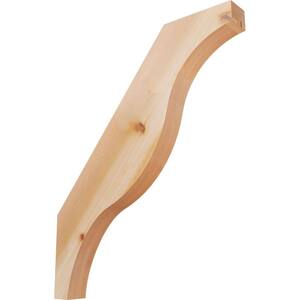 3 1/2''W x 30''D x 36''H Funston Smooth Knee Brace, Western Red Cedar