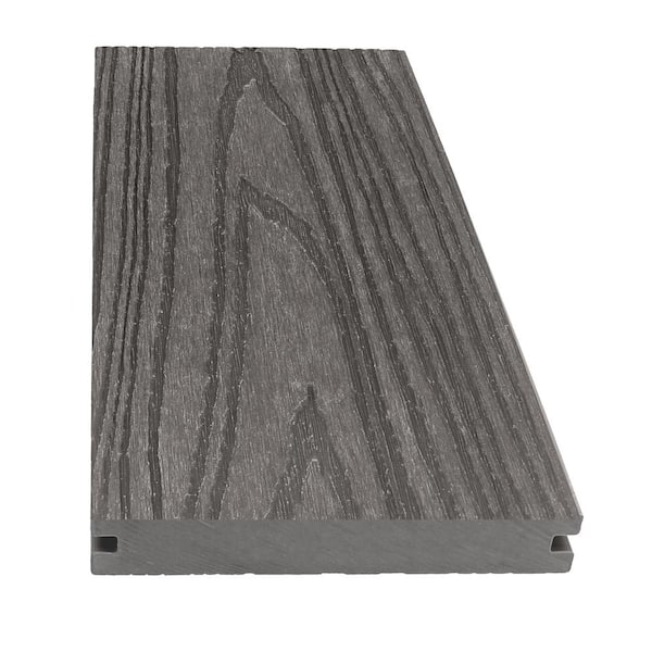 CREATIVE SURFACES 1 in. x 5.43 in. x 8 ft. Platinum Oak Composite Decking Boards (128 Planks)