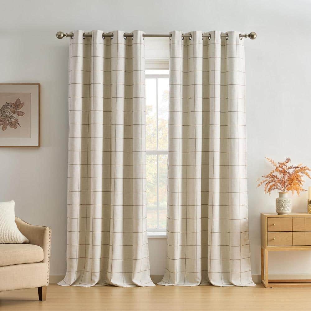 "Brighton Rod Pocket Back Tab Window Curtain Panel, Linen - 52""W x 63""L" price history on PriceWatchPro