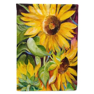 28 in. x 40 in. Polyester Sunflowers Flag Canvas House Size 2-Sided Heavyweight