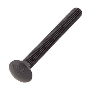 3/8 in. -16 x 3-1/2 in. Black Deck Exterior Carriage Bolt (25-Pack)