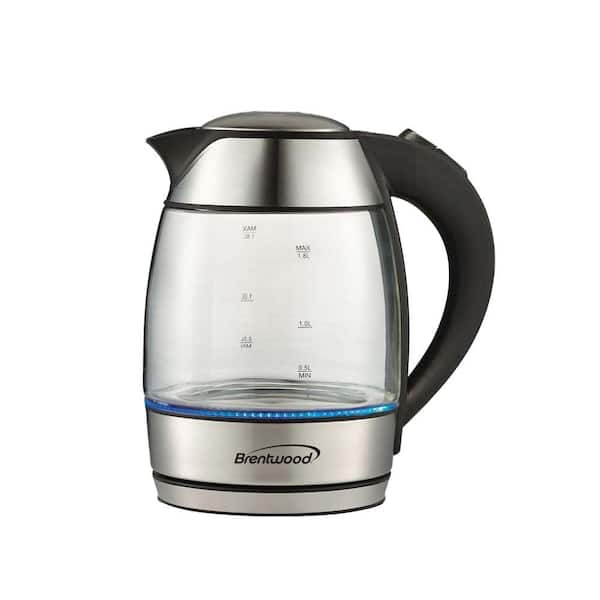 Brentwood 1.8 l Electric Glass Water Kettle in Black