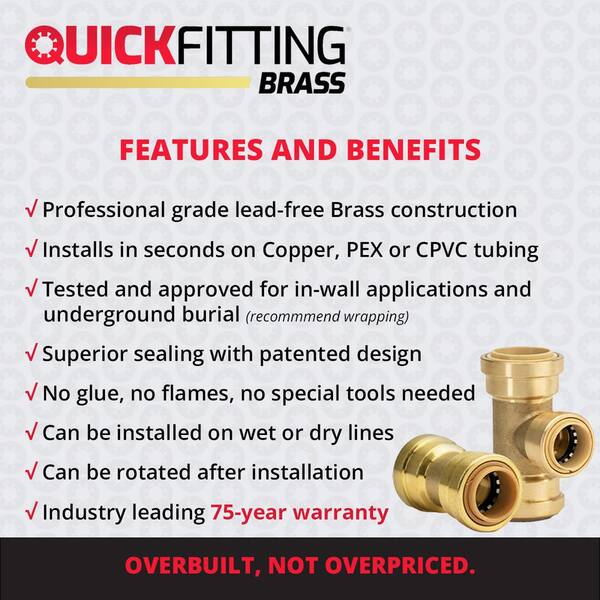 20pcs 3/8 Inch Quick Coupling Slip Lock End Caps - Brass Hose Caps For Greenhouse Irrigation & Mist Systems
