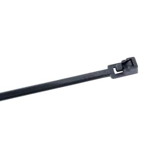 8 in. UV Releasable Cable Tie, Black (25-Pack)