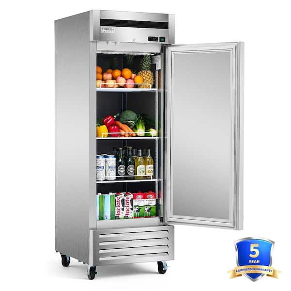27 in. 19.14 cu. ft. Reach in Refrigerator 33℉-41℉ Autodefrost Commercial Refrigerator for Restaurant in Stainless Steel