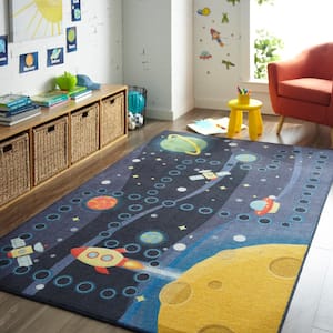 Kids Play Rug Children Road Room Mat Girls Boys Area Education Bedroom Carpet 
